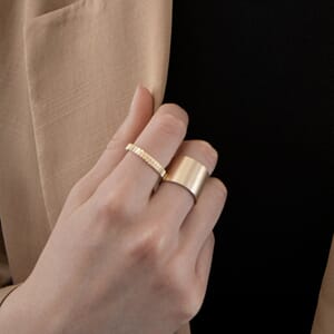 DNSK Copenhagen Björk Slim Ring Gold Plating