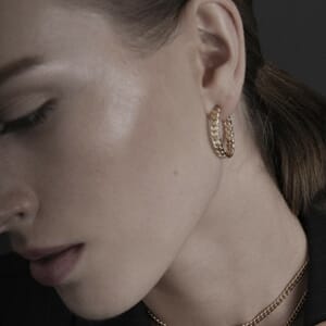 DNSK Copenhagen Infinity Simple Hoop Gold Plating