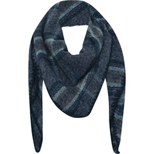 MARC LAUGE Check Big Scarf Navy