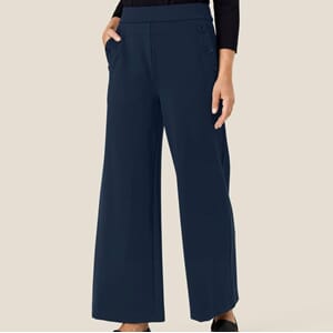 Masai Prisca Wide Leg Navy Blazer