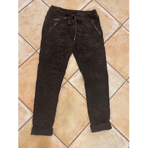 MARC LAUGE JEANS Magic Zip Mini Babycord pant Chocolate