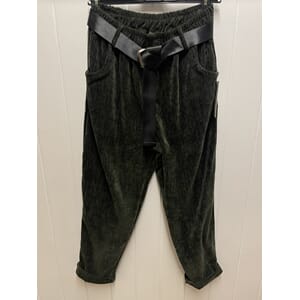 MOONDUST Magic Velvet Pant Moss Green One Size