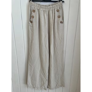 Moondust Anne Button Pant Sand