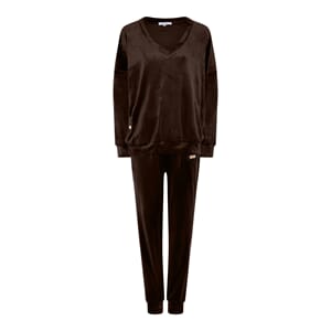 MARC LAUGE Velour Jog Set Chocolate