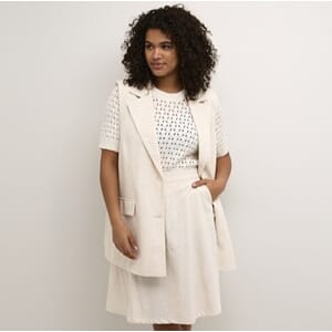 Kaffe Curve Niella Waistcoat Feather Gray