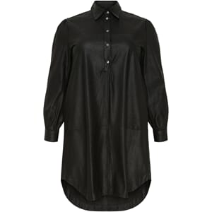No 1 By Ox Shirtdress Lamb Leather Black