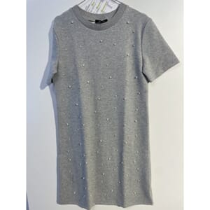 Marc Lauge Pearls Dress Grey
