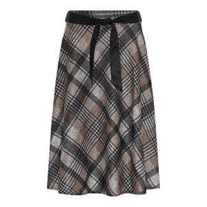 MOONDUST Check Skirt Dark Grey Melange