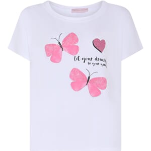Marc Lauge Butterfly Basic Tshirt Bright Rose