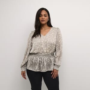 Kaffe Curve Cella Blouse Steeple Gray