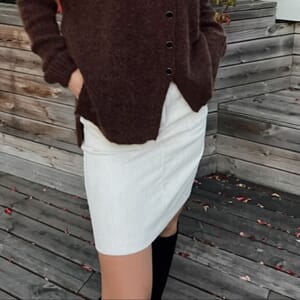 Rah Oslo Hedvig Skirt Ecru