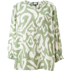 Gozzip Jilian Blouse Green Print