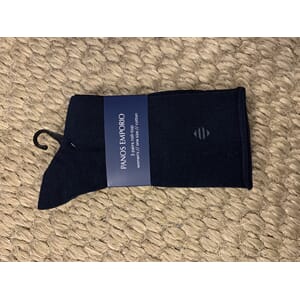 PE 3PK JESSICA COTTON ROLL TOP NAVY ONE SIZE