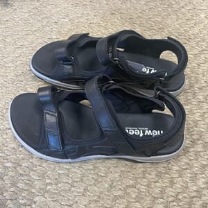 New Feet Sandal Glatt Kalveskinn Black
