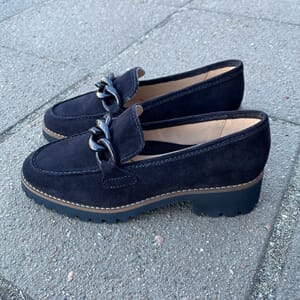 Ara Eva Mokkasin Velour Blue