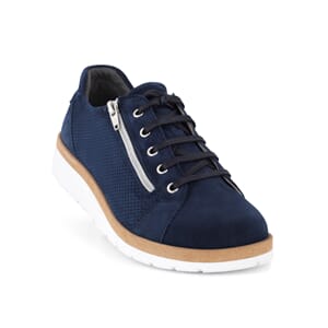 New Feet Shoe Zipper & Lace Blue