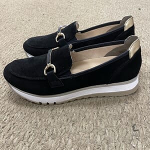 Rieker Dame Sort Mokkasin