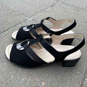 Ara Lugano High Soft Sandal Black