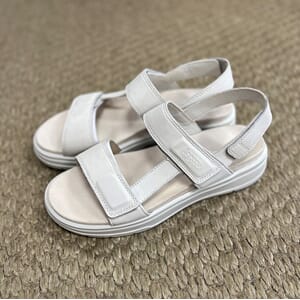 Legero Nappa Soft Taupe Beige / White