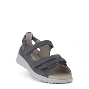 New Feet Sandal m/ hælkappe Nubuck gråblå