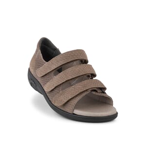 New Feet Sandal Hælkappe Borrelås Sand