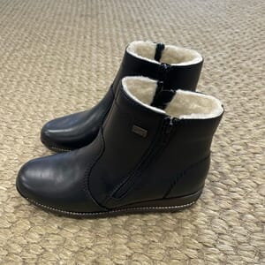 Rieker Sort Dame Støvlett