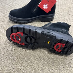 Rieker Svart Støvlett Vendbar pigg