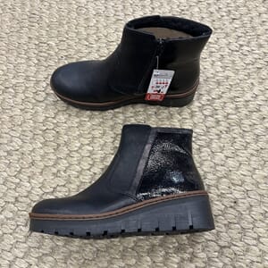 Rieker Støvelett Sort M/Lakk