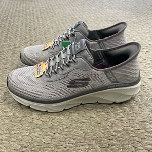 Skechers Mens D'Lux Walker Slip-Ins Taupe