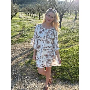 Moondust Lina Rose Dress Earth